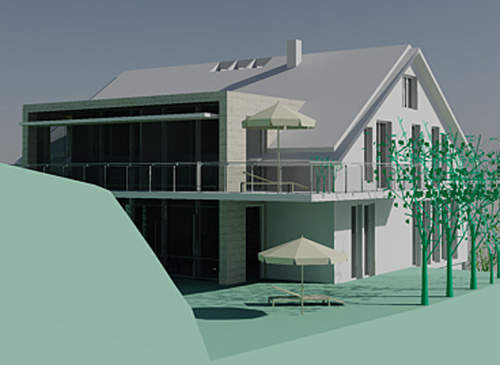 Ansicht Villa Riposo von ÖKO-ARCHITEKTENHAUS